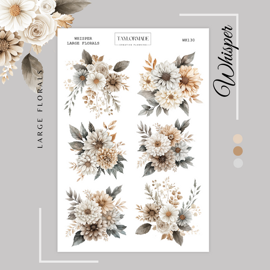 WK130 - Large Florals - Whisper Add-On Sheet