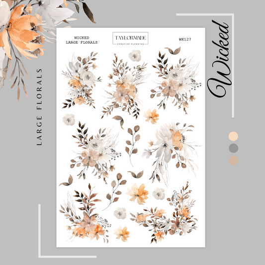 WK127 - Large Florals - Wicked Add-On Sheet