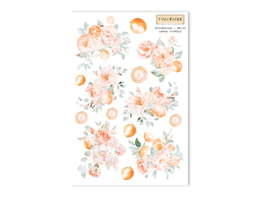 WK122 - Large Florals - Seychelles Add-On Sheet