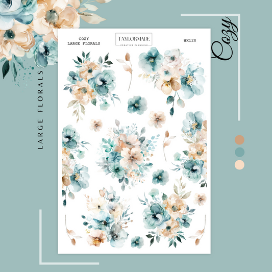 WK128 - Large Florals - Cozy Add-On Sheet