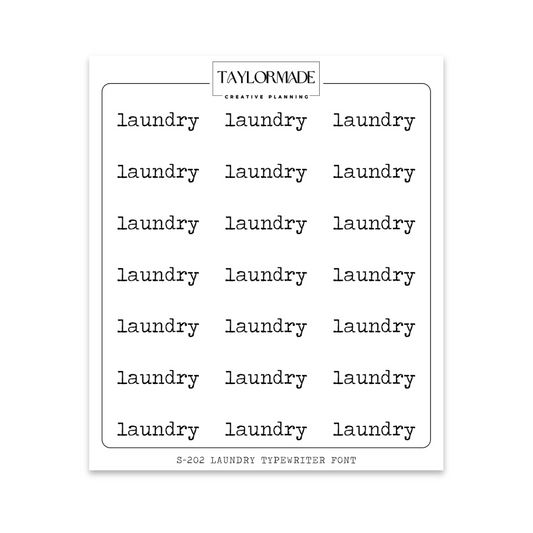 S202 - Laundry Typewriter Font