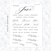 Legacy -  Light Gold Foiled June Monthly Planner Sticker Kit (A5W/7x9 Planners)