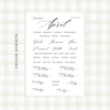 Gentle - Silver Foiled April Monthly Planner Sticker Kit (7x9 Narrow)