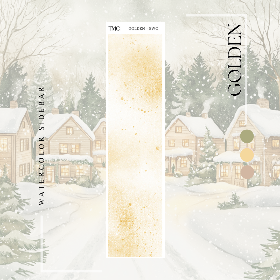 Golden  - Watercolor Sidebar