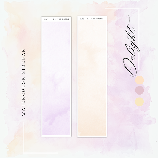 Delight  - Watercolor Sidebar