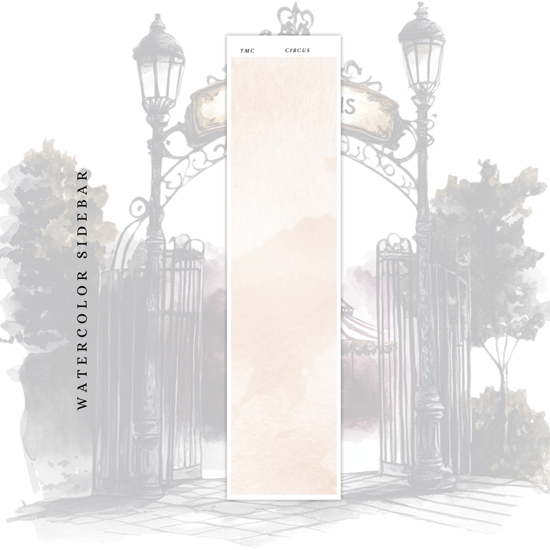 Circus - Watercolor Sidebar