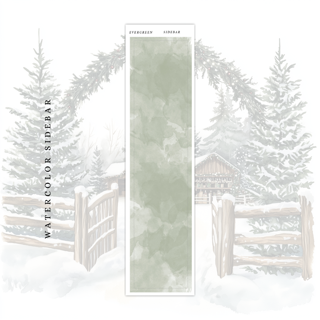 Evergreen - Watercolor Sidebar