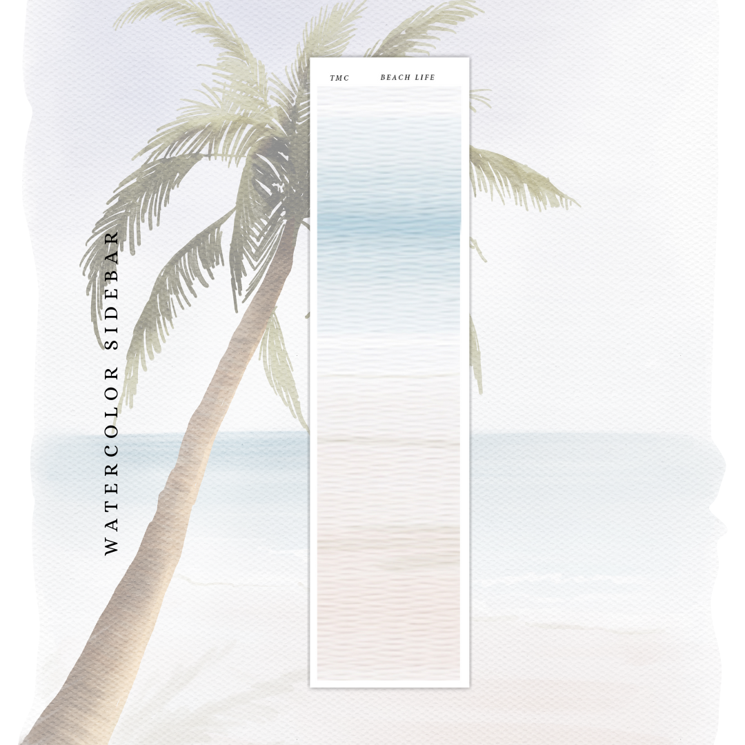 Beach Life  - Watercolor Sidebar