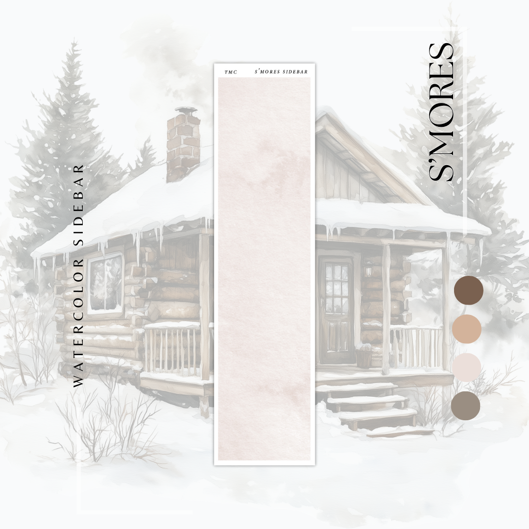 S'mores  - Watercolor Sidebar