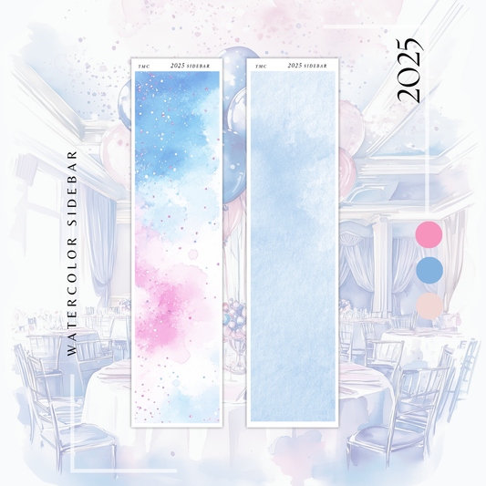 2025  - Watercolor Sidebar