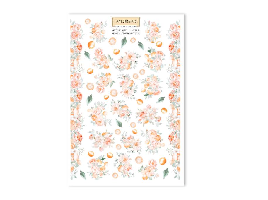 WK122 - Small Florals and Trim -Seychelles Add-On Sheet