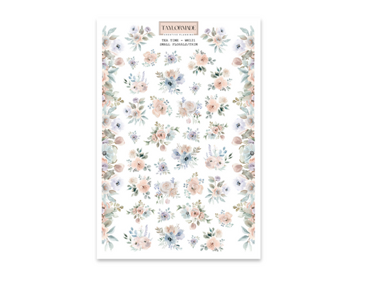 WK121 - Small Florals and Trim - Tea Time Add-On Sheet