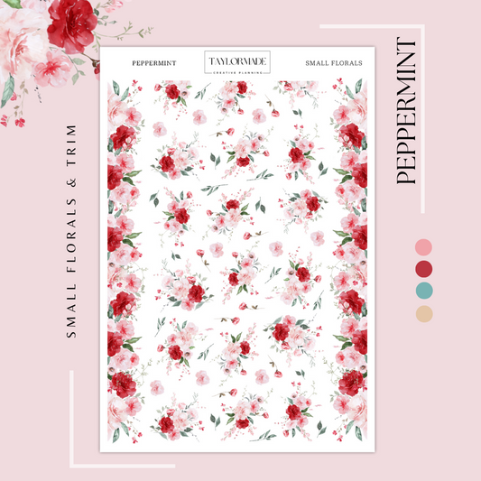 Peppermint - Small Florals & Trim