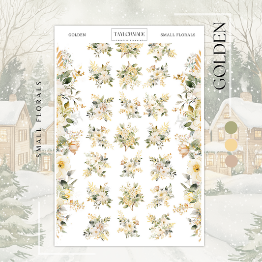 Golden - Small Florals & Trim