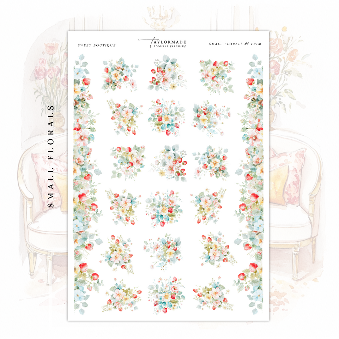 Sweet Boutique - Small Florals & Trim