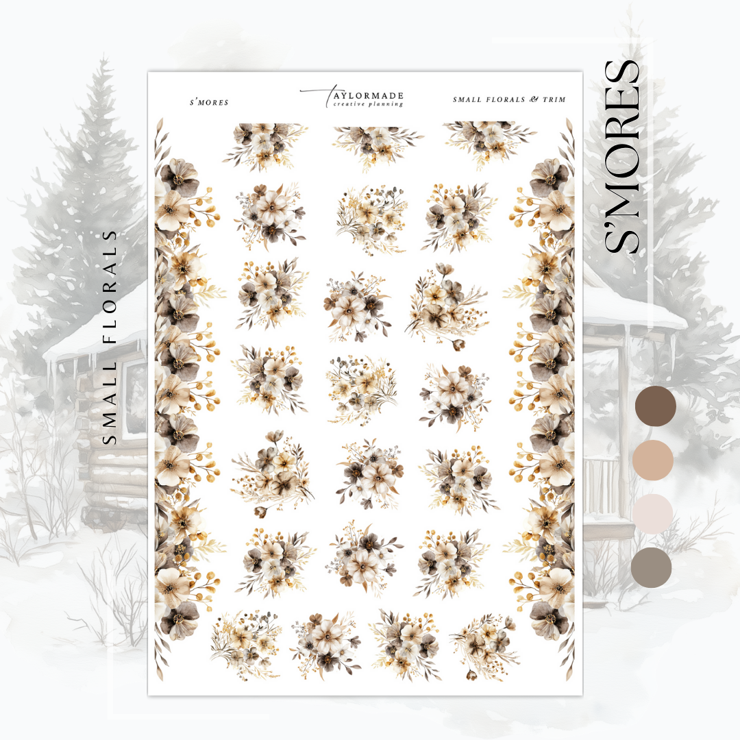 S'mores - Small Florals & Trim