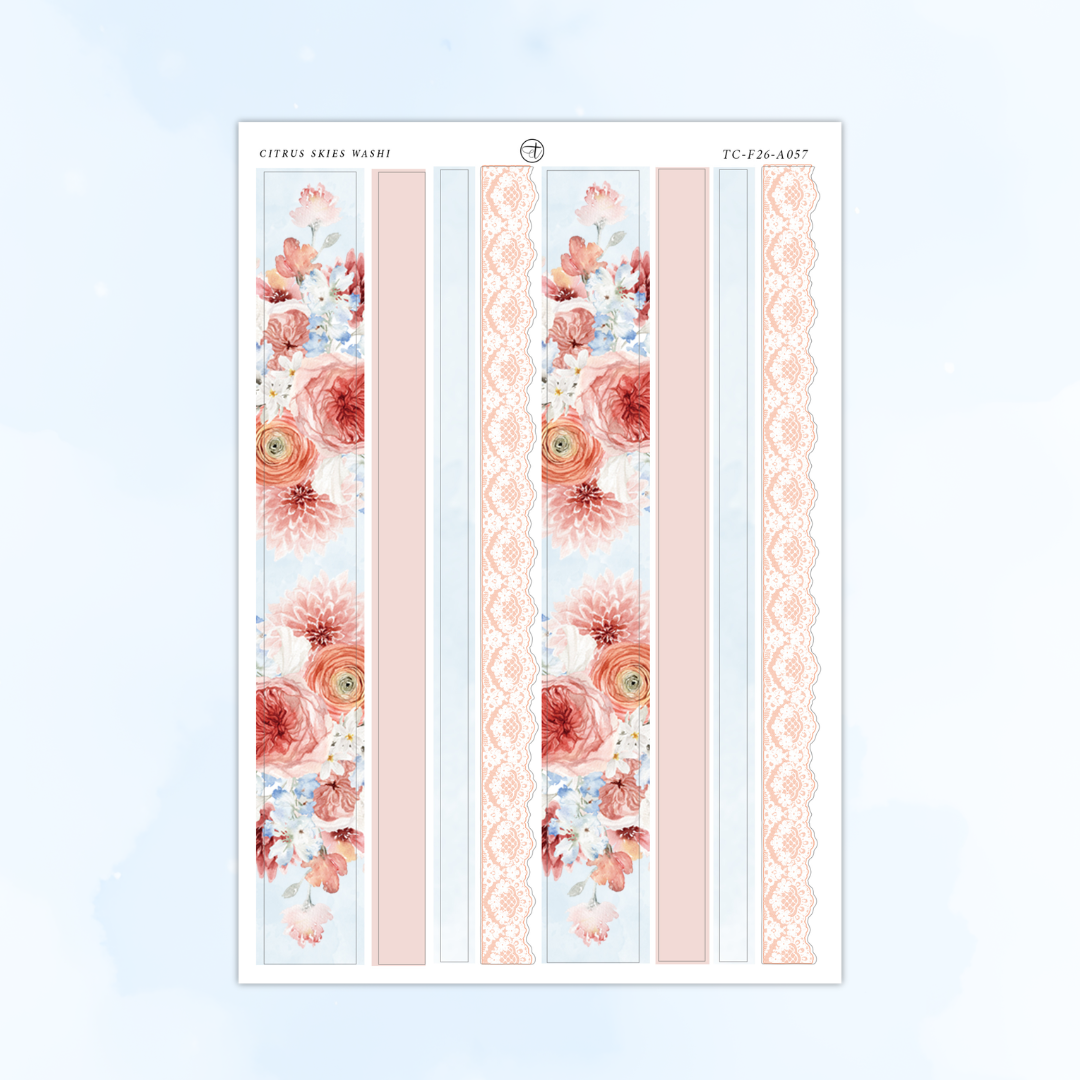 Citrus Skies Washi Strips