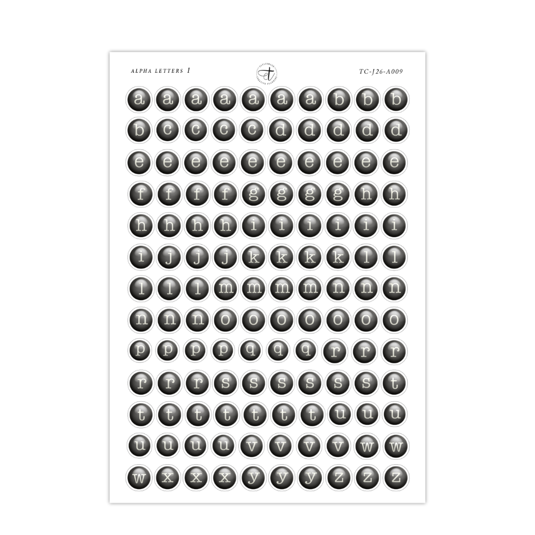 Alpha Letters 1