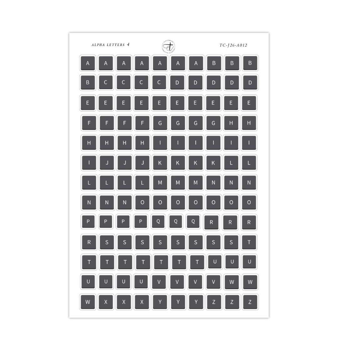 Alpha Letters 4