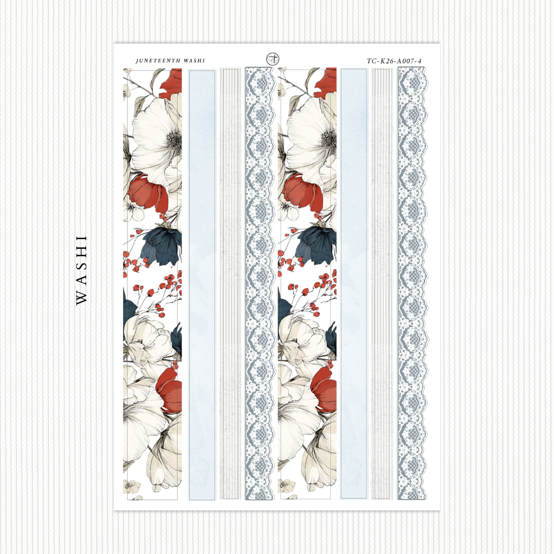 Juneteenth Washi Strips