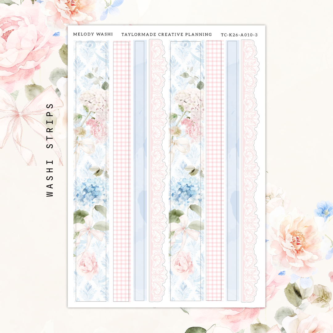 Melody Washi Strips