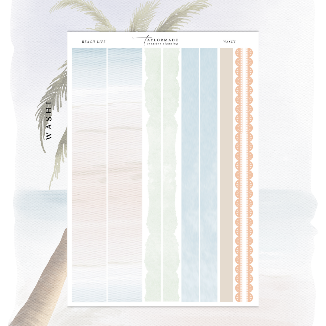 Beach Life - Washi Strips