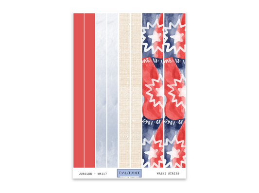 WK117 - Washi Strips - Jubilee Add-On Sheet