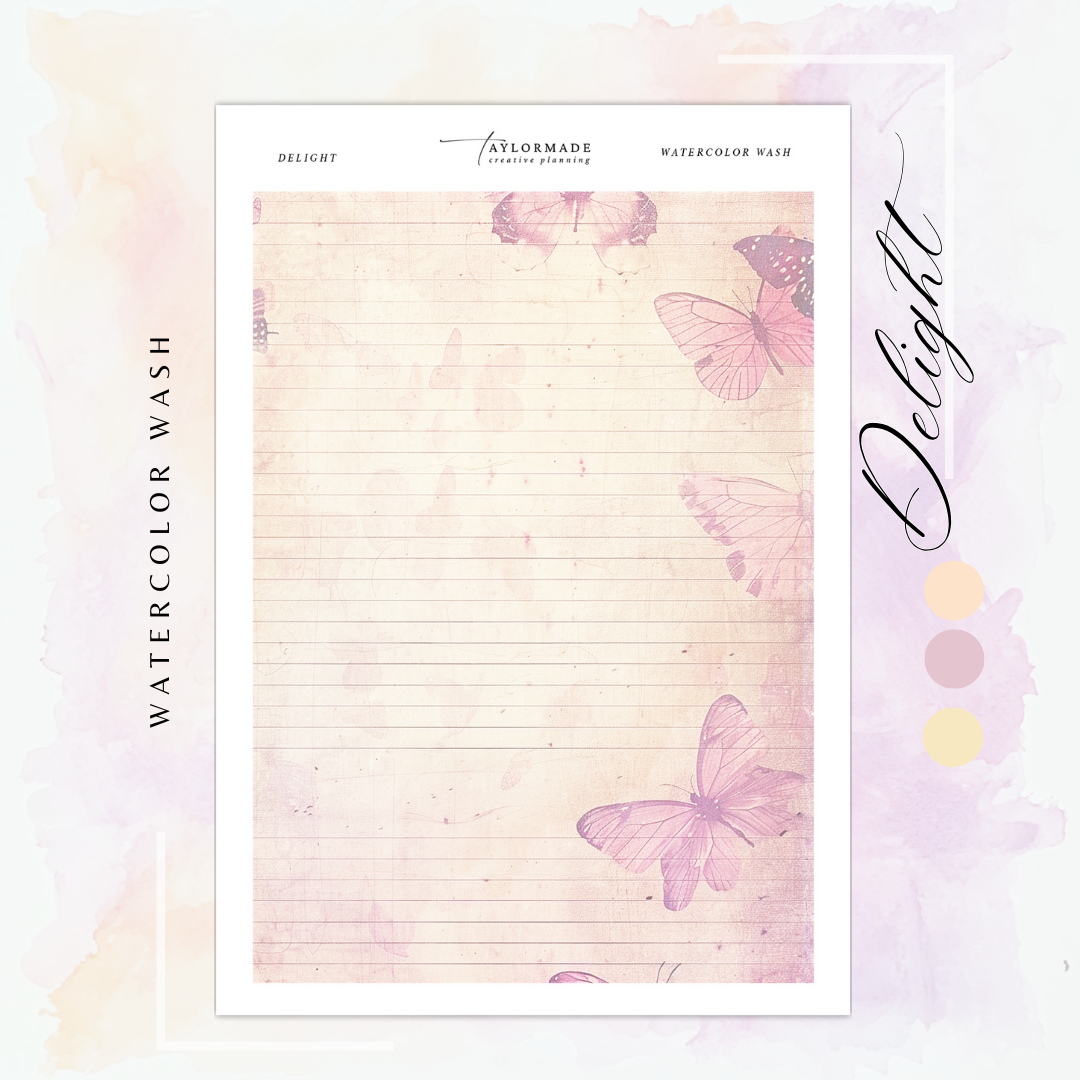 Delight - Watercolor Washi Pattern