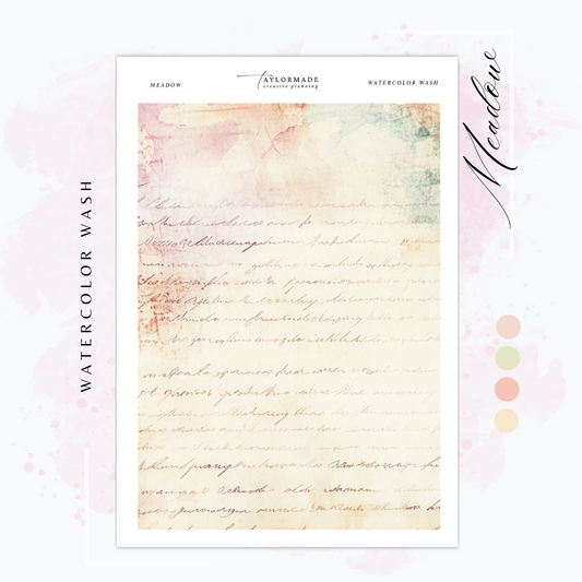 Meadow - Watercolor Washi Pattern