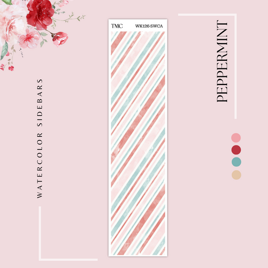 Peppermint  - Watercolor Sidebar