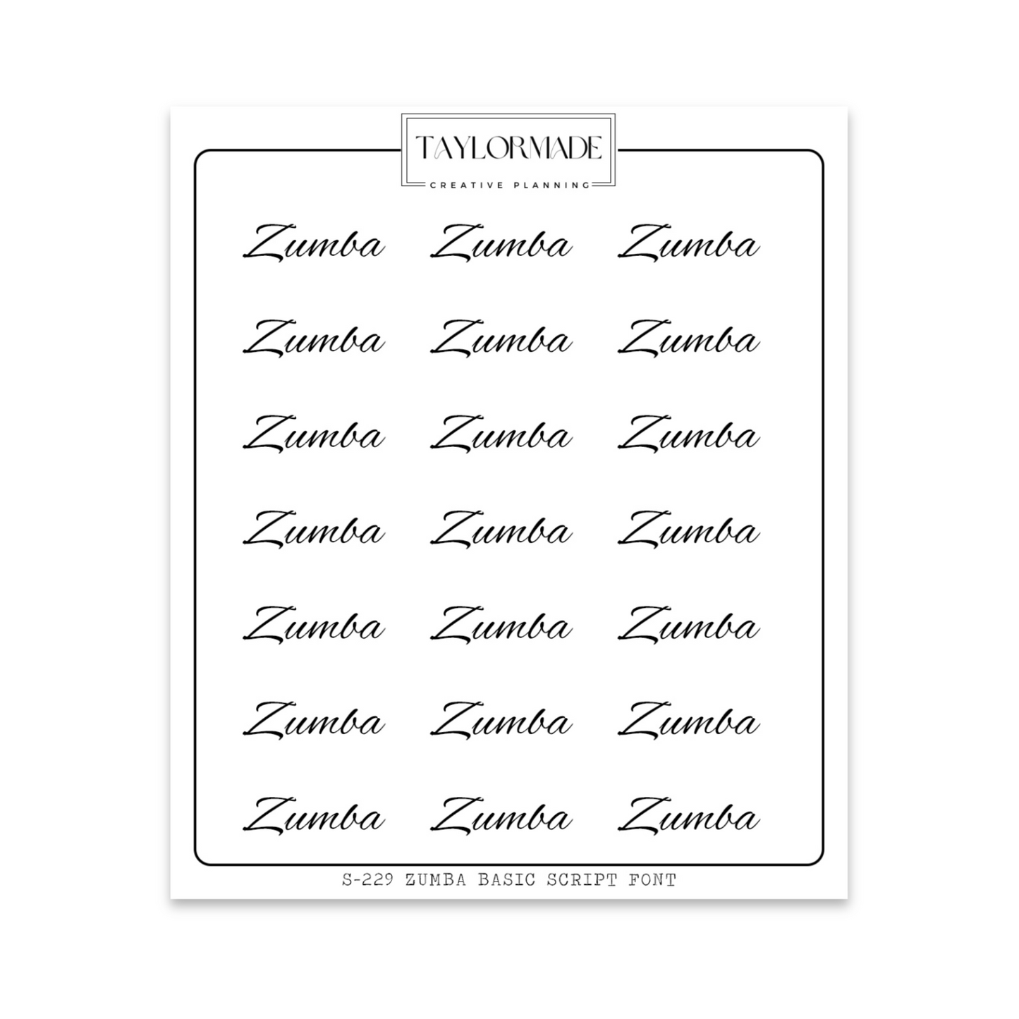 S229 - Zumba Basic Script