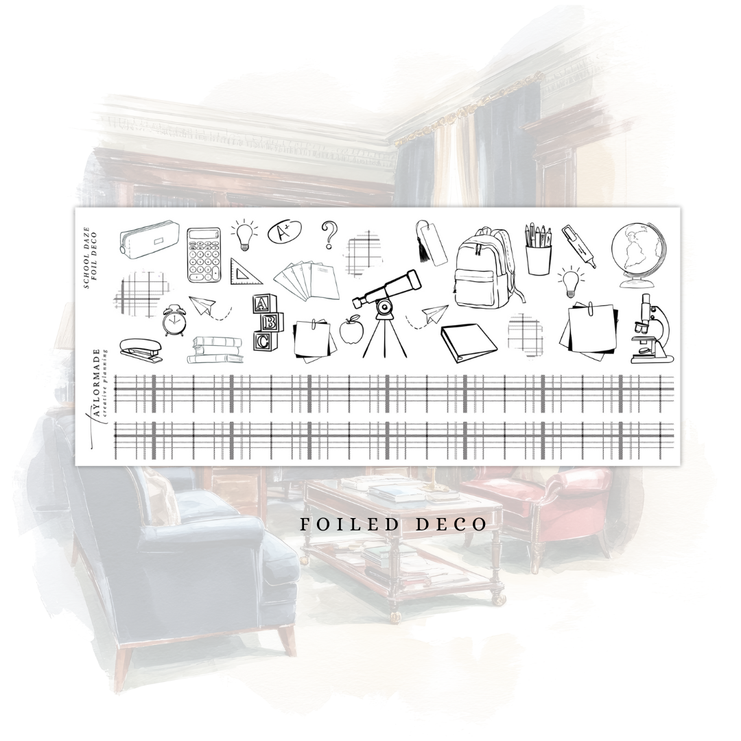 School Daze - Foiled Deco