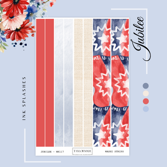 WK117- Washi Strips - Jubilee Add-On Sheet