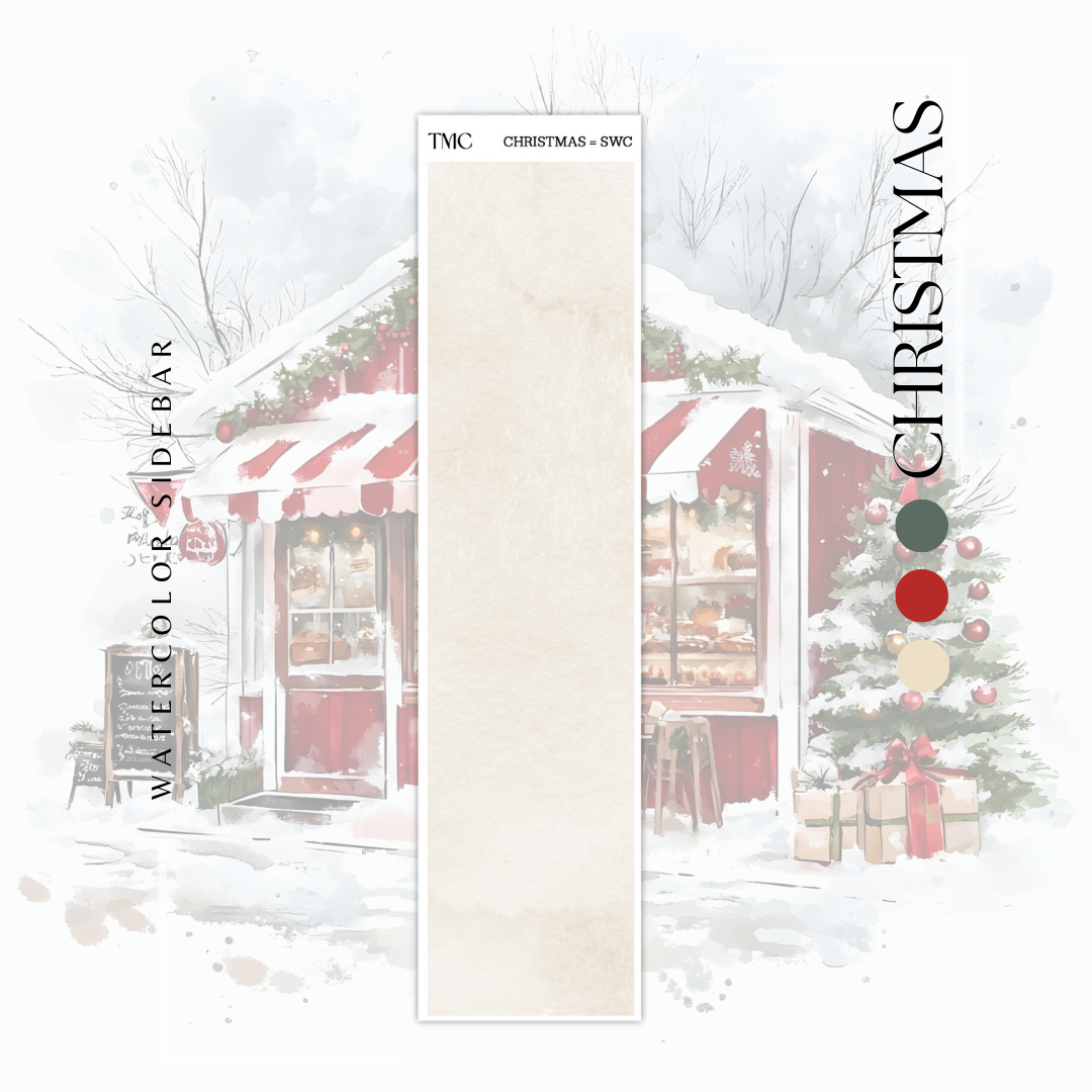 Christmas  - Watercolor Sidebar